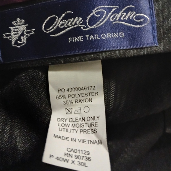 Sean John Mens Dress Pants Size 40W X 28L Color Tan/Brown - Picture 12 of 12